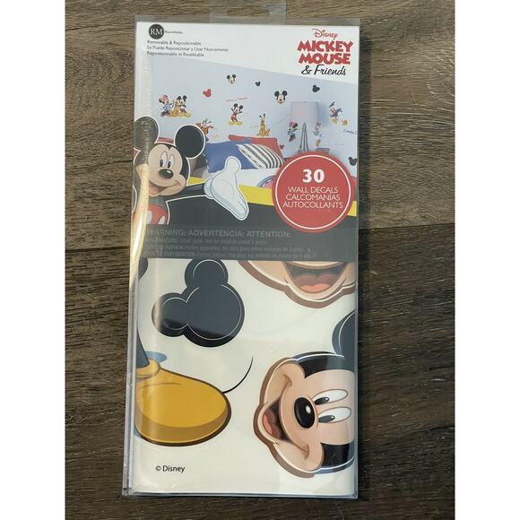 RoomMates Disney Mickey and Friends Peel & Stick Wall Decals New In Box - Picture 1 of 2